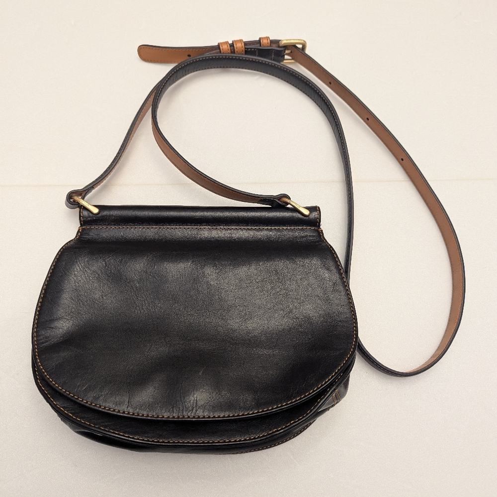 Vera Bradley Side Saddle Crossbody In Black